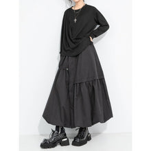 Load image into Gallery viewer, Women's 3D Draped Pleated Asymmetrical Wrap Front Long Sleeve Top
