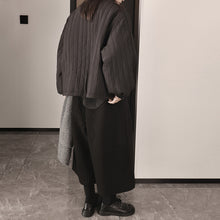 Load image into Gallery viewer, Thickened and Fleece-lined High-waisted Loose Wide-leg Pants
