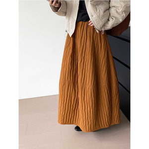 High-waisted Flower Bud Lantern Skirt