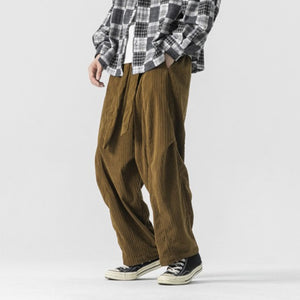 Corduroy Loose Wide-leg Pants