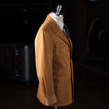 Load image into Gallery viewer, Italian Vintage Faux Suede Casual Slim Jacket
