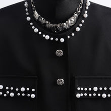 Load image into Gallery viewer, Heavy-duty Pearl Diamond-encrusted Jacket

