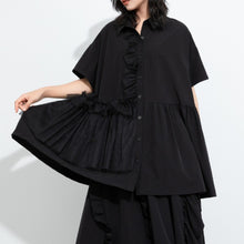 Load image into Gallery viewer, Women's Irregular Ruffled Shirt
