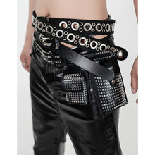 Load image into Gallery viewer, Cyberpunk Motorcycle PU Leather Belt
