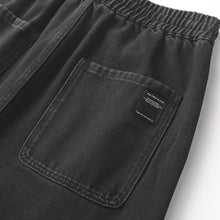 Load image into Gallery viewer, Heavyweight Loose Washed Denim Cargo Jogger Pants

