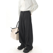Load image into Gallery viewer, Straight Wide-leg Draped Trousers
