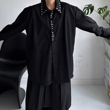 Load image into Gallery viewer, Rivet Loose Casual Padded Shoulder Shirt
