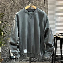 Load image into Gallery viewer, Crew Neck Loose Drop Shoulder Sweatshirt
