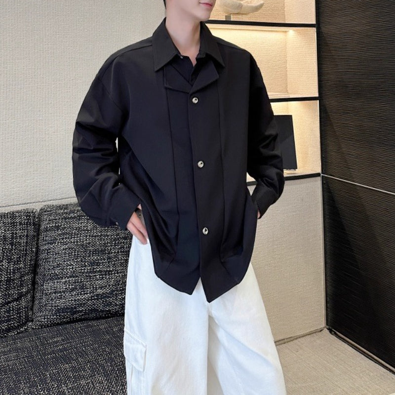 3D Cutting Fake Two-piece Shirt