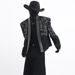 Rhinestone Loose Suit Jacket