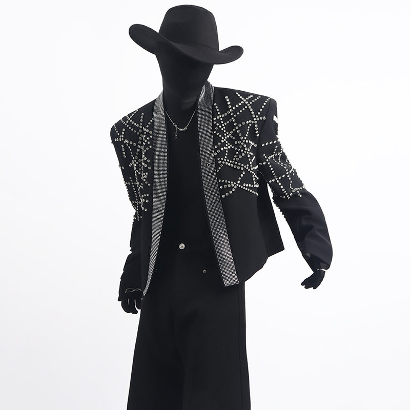 Rhinestone Loose Suit Jacket