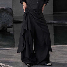 Load image into Gallery viewer, Irregular Slanted Placket Shirt and Trousers Two-piece set
