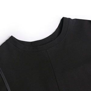 Japanese Casual Two-piece Irregular Short-sleeved Pleated Skirt