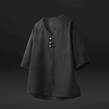 Load image into Gallery viewer, V-neck Thin Satin Shirt
