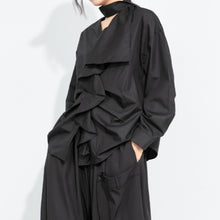 Load image into Gallery viewer, Women's Layered Ruffle Scarf Collar Long Sleeve Shirt
