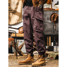 Load image into Gallery viewer, Vintage Loose Cotton Big Pockets Cargo Pants
