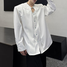 Load image into Gallery viewer, Padded Shoulder Lace Structured Blazer
