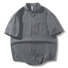 Load image into Gallery viewer, Japanese Retro Cotton Cargo Shirt
