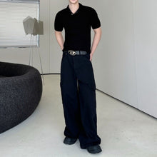 Load image into Gallery viewer, Solid-color Slim-fit Collared T-shirt
