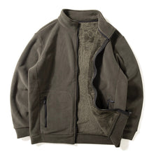 Load image into Gallery viewer, Double-faced Velvet Thickened Loose Casual Stand Collar Jacket
