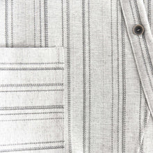 Load image into Gallery viewer, Women’s Striped Slanted Placket Irregular Hem Shirt
