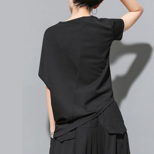 Irregular Loose Bat Sleeve T-shirt