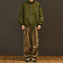 Load image into Gallery viewer, Stand-up Collar Loose Casual Solid Color Jacket
