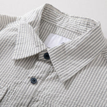 Load image into Gallery viewer, Japanese Striped Retro Patchwork Loose Casual Shirt
