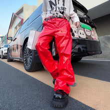Load image into Gallery viewer, Hip-hop Casual Stage Party Leather Pants
