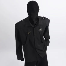 Load image into Gallery viewer, Loose-Fit Shirt with Industrial Metal Detail
