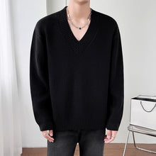 Load image into Gallery viewer, V-neck Pullover Knit Sweater
