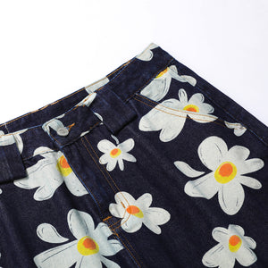Daisy Loose Wide Leg Capri Pants