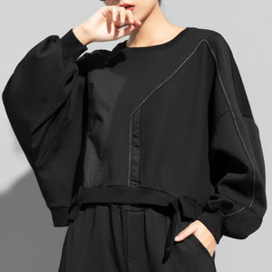 Batwing Sleeve Casual Loose Sweatshirt