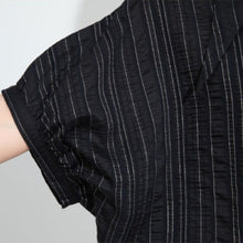 Load image into Gallery viewer, Women's Plus Size Asymmetric Layered Striped Loose Shirt
