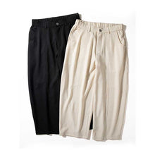 Load image into Gallery viewer, Flowy Wide-leg Straight Cropped Trousers
