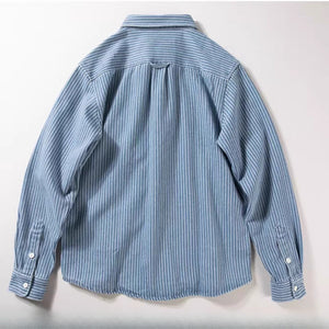 Casual Retro Loose Vertical Striped Shirt