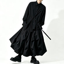 Load image into Gallery viewer, Japanese Minimalist Lyocell Draped Loose Long Sleeve Shirt
