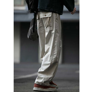 Vintage Double Pleat Wide-leg Drawstring Scimitar Pants