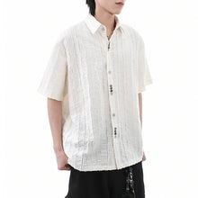Load image into Gallery viewer, American Loose Textured Pleated Shirt
