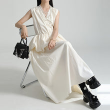 Load image into Gallery viewer, V-neck Ruffled Bud Shirt Dress
