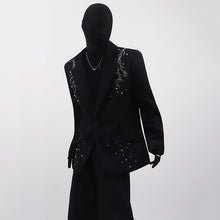 Load image into Gallery viewer, Metal Beaded Loose Suit Jacket
