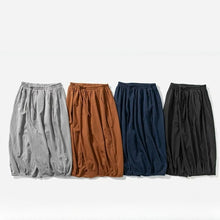 Load image into Gallery viewer, Retro Ice Silk Linen Over-the-Knee Pants
