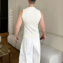 Load image into Gallery viewer, Tie-front Cardigan Slim-fit Vest
