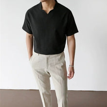 Load image into Gallery viewer, Casual Cotton-Linen Straight-Leg Trousers
