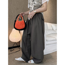Load image into Gallery viewer, Women's High-waisted Pleated Belted Wide-leg Casual Trousers
