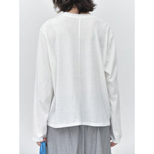 Load image into Gallery viewer, Women's Side Drawstring Hanging Tie Adjustable Loose Long Sleeve T-Shirt
