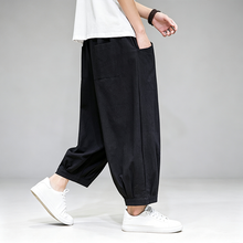 Load image into Gallery viewer, Cropped Waist-Defined Wide Leg Pants
