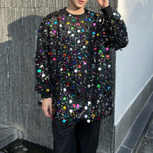 Load image into Gallery viewer, Crew Neck Colorful Sequined Sweatshirt
