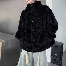 Load image into Gallery viewer, Christmas Red Hooded Lambswool Eco-friendly Faux Fur Coat
