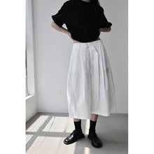 Load image into Gallery viewer, Women's Wide-leg Loose Casual Mid-length Trousers
